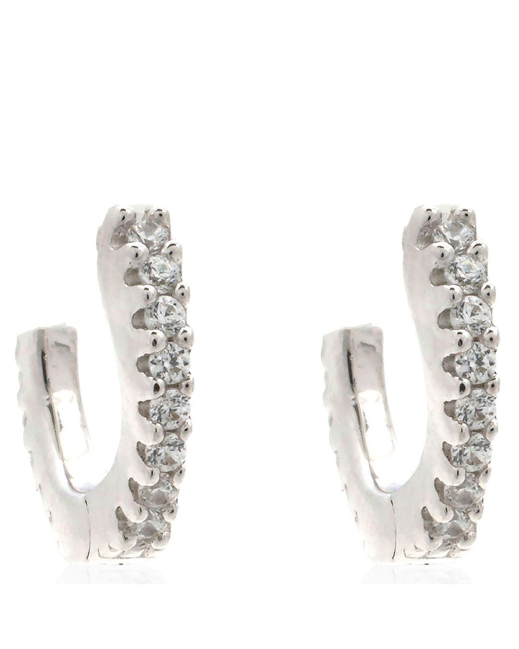 Apm Monaco Metallic Sterling Eclat Small Hoop Earrings for men