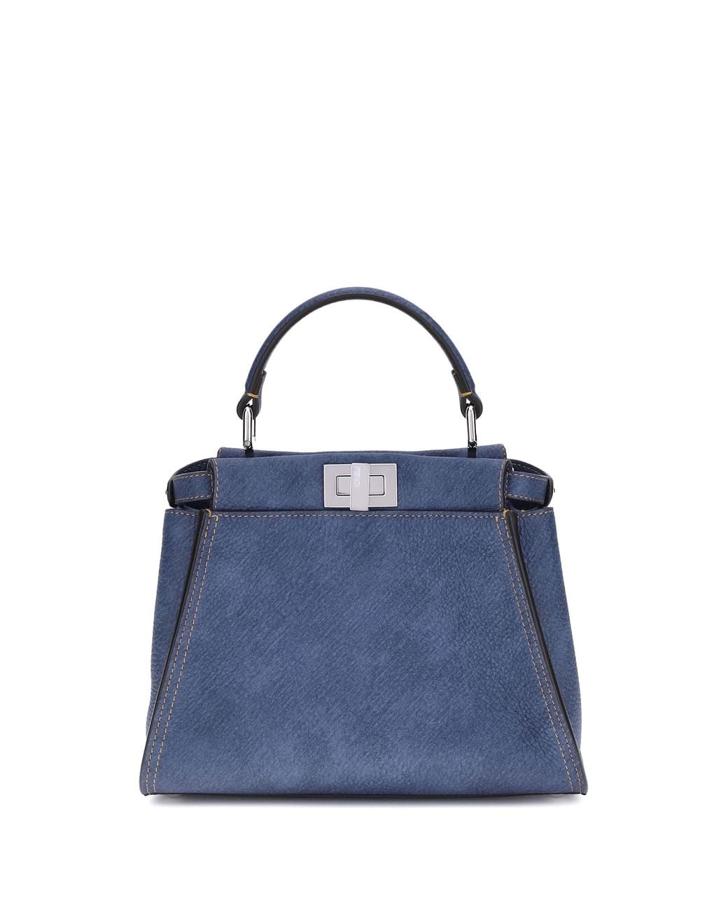 Fendi Blue Peekaboo Mini Handbag