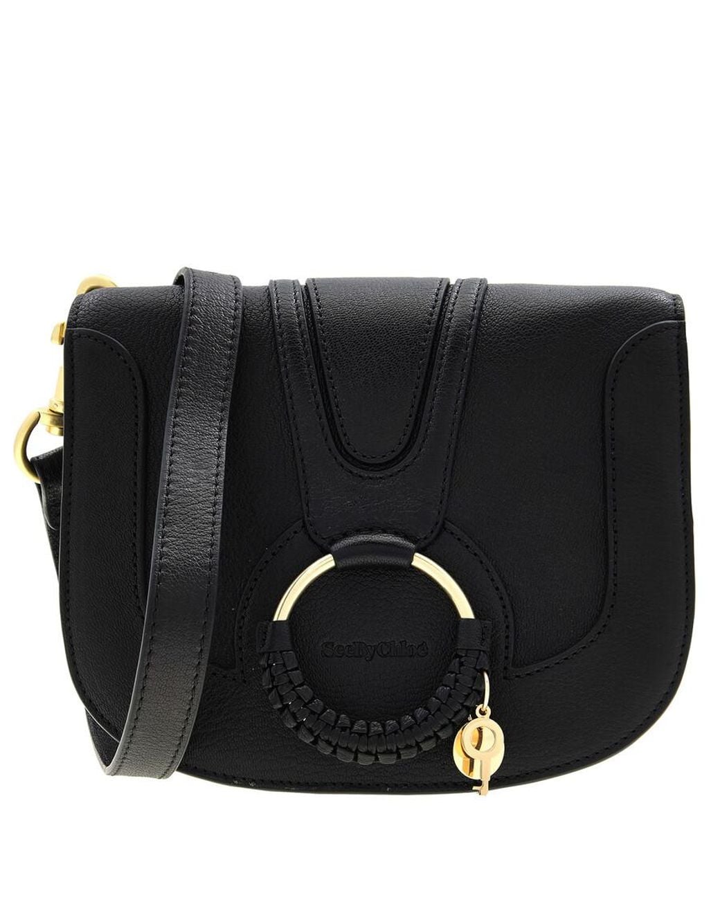 See By Chloé Hana Leather Shoulder Bag in Black | Lyst