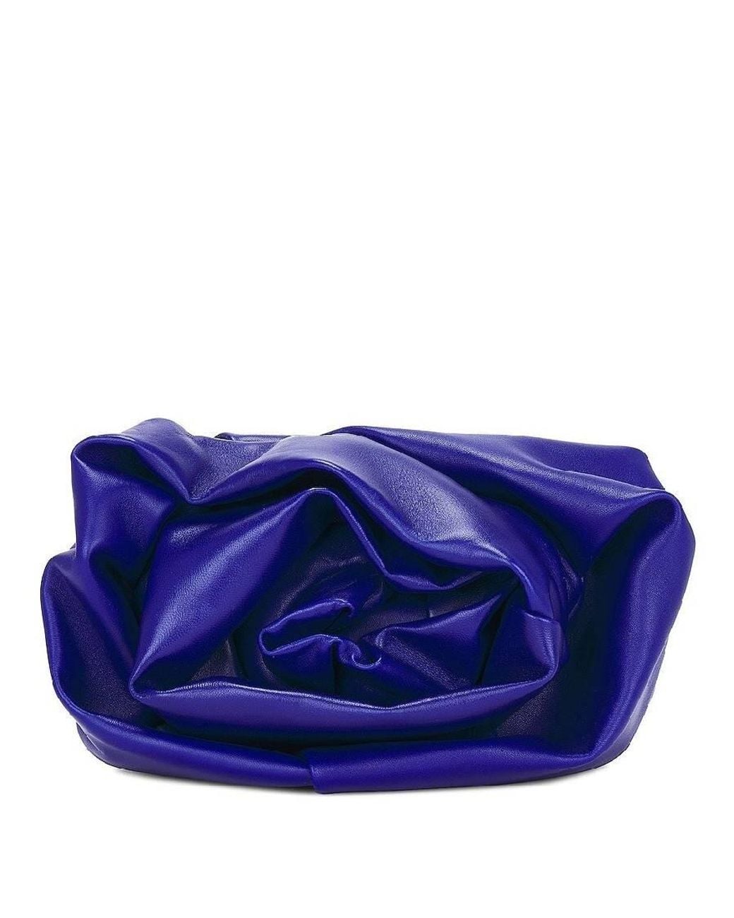 Burberry Blue Rose Motif Leather Clutch