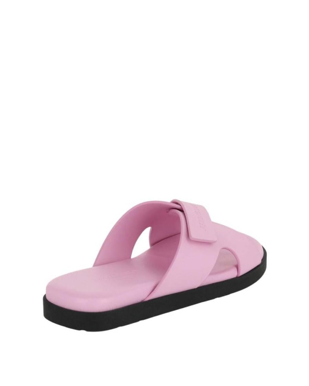 Ferragamo Pink Fidal Leather Slides