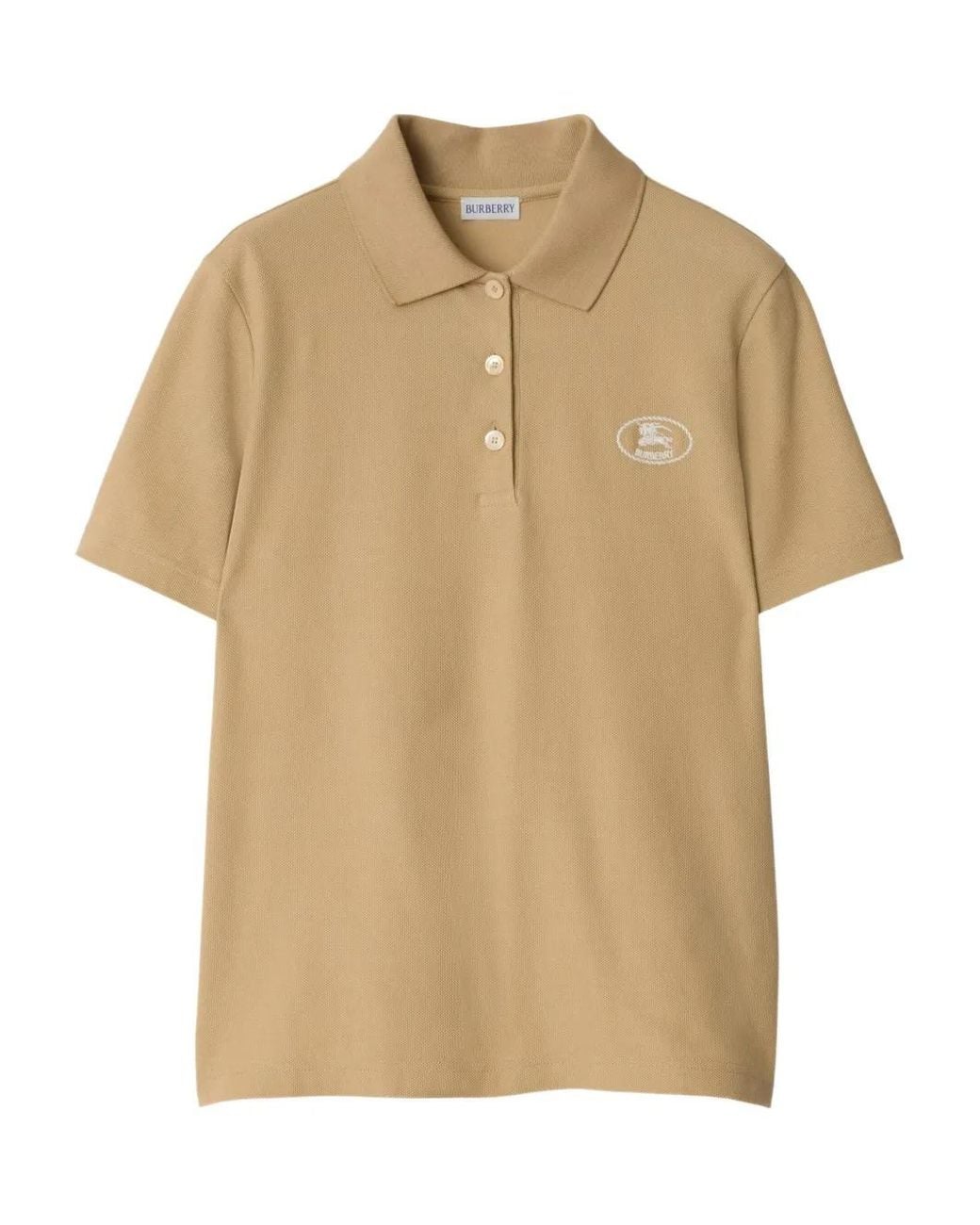 Burberry Natural Cotton Polo Shirt for men