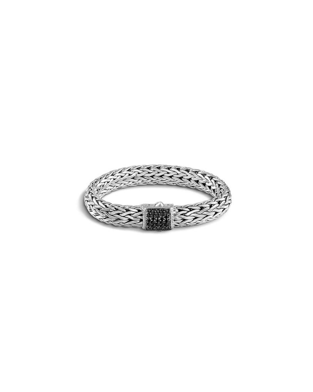 John Hardy White Classic Chain Sapphire Sterling Bracelet for men