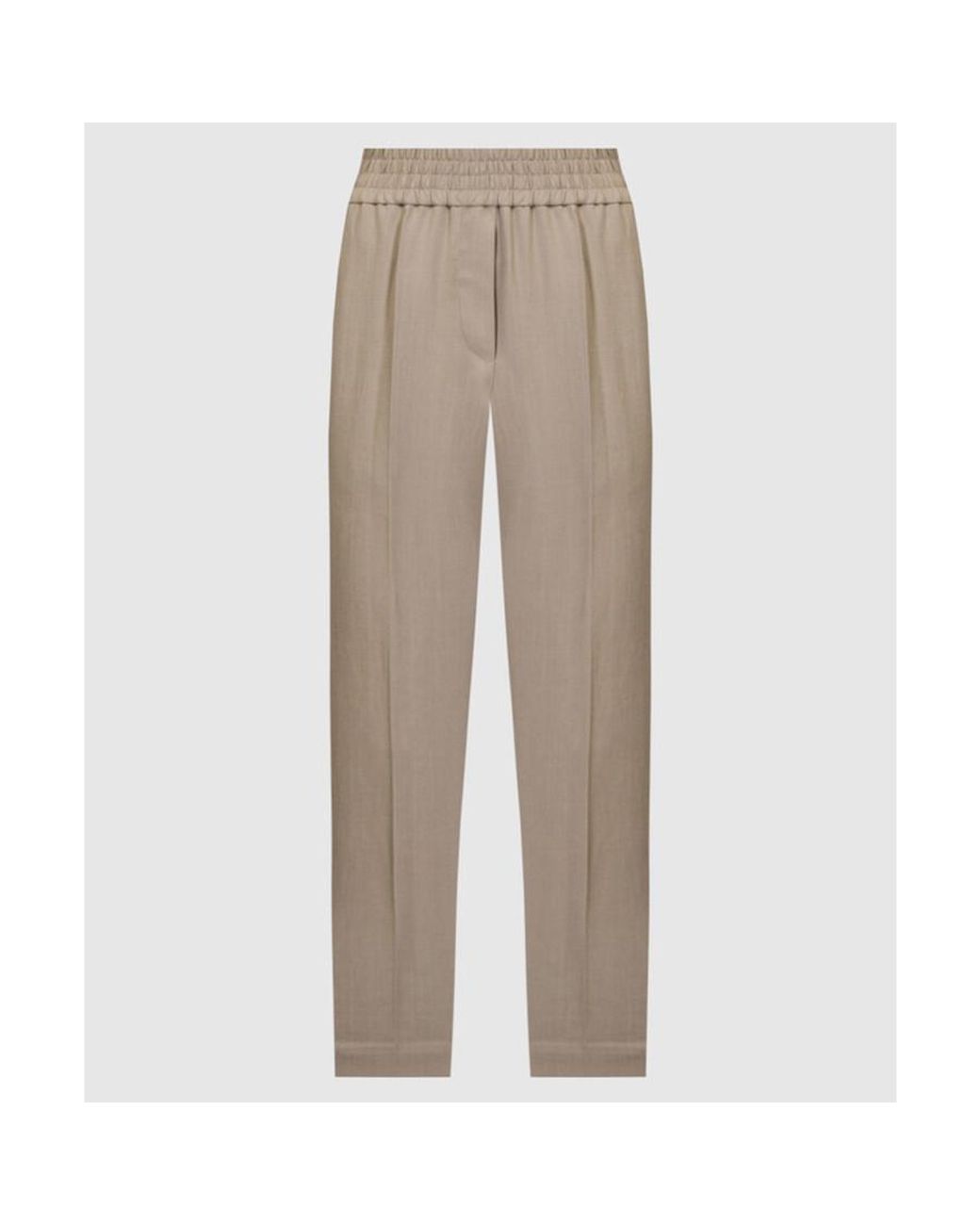 Brunello Cucinelli Brown Light Relaxed Trousers, Brand Size 44 (Us for men