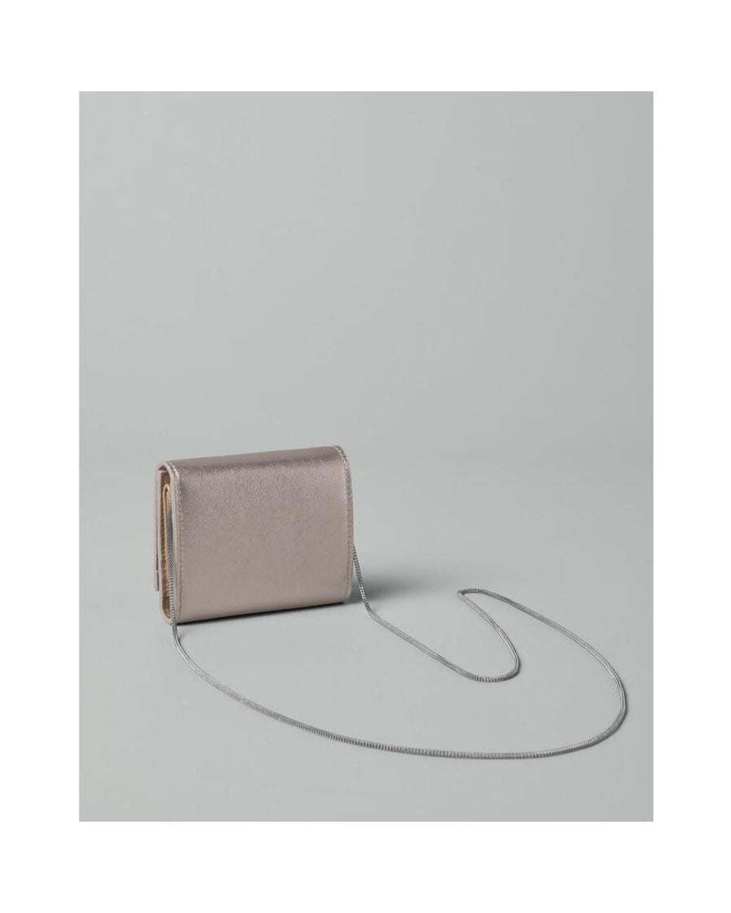Brunello Cucinelli Gray Light Leather Wallet for men