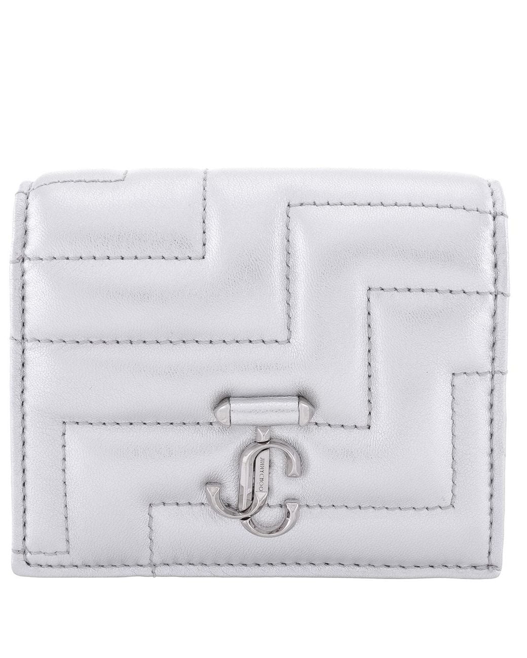 Jimmy Choo White Hanne Jc Emblem Leather Wallet for men