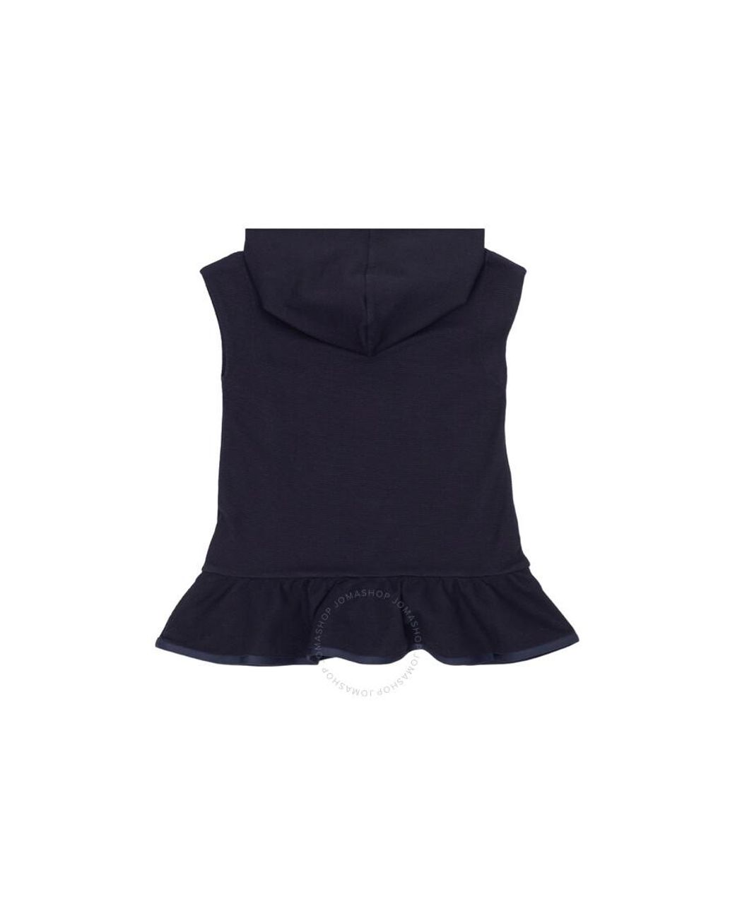 Moncler Girls Sleeveless Stretch cotton Hoodie Dress in Blue Lyst