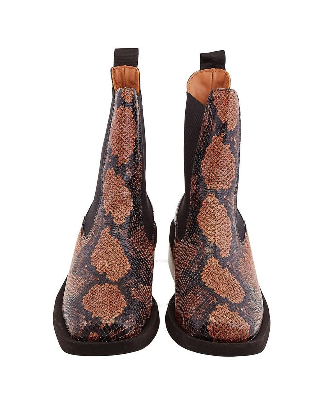 Ganni snakeskin boots discount