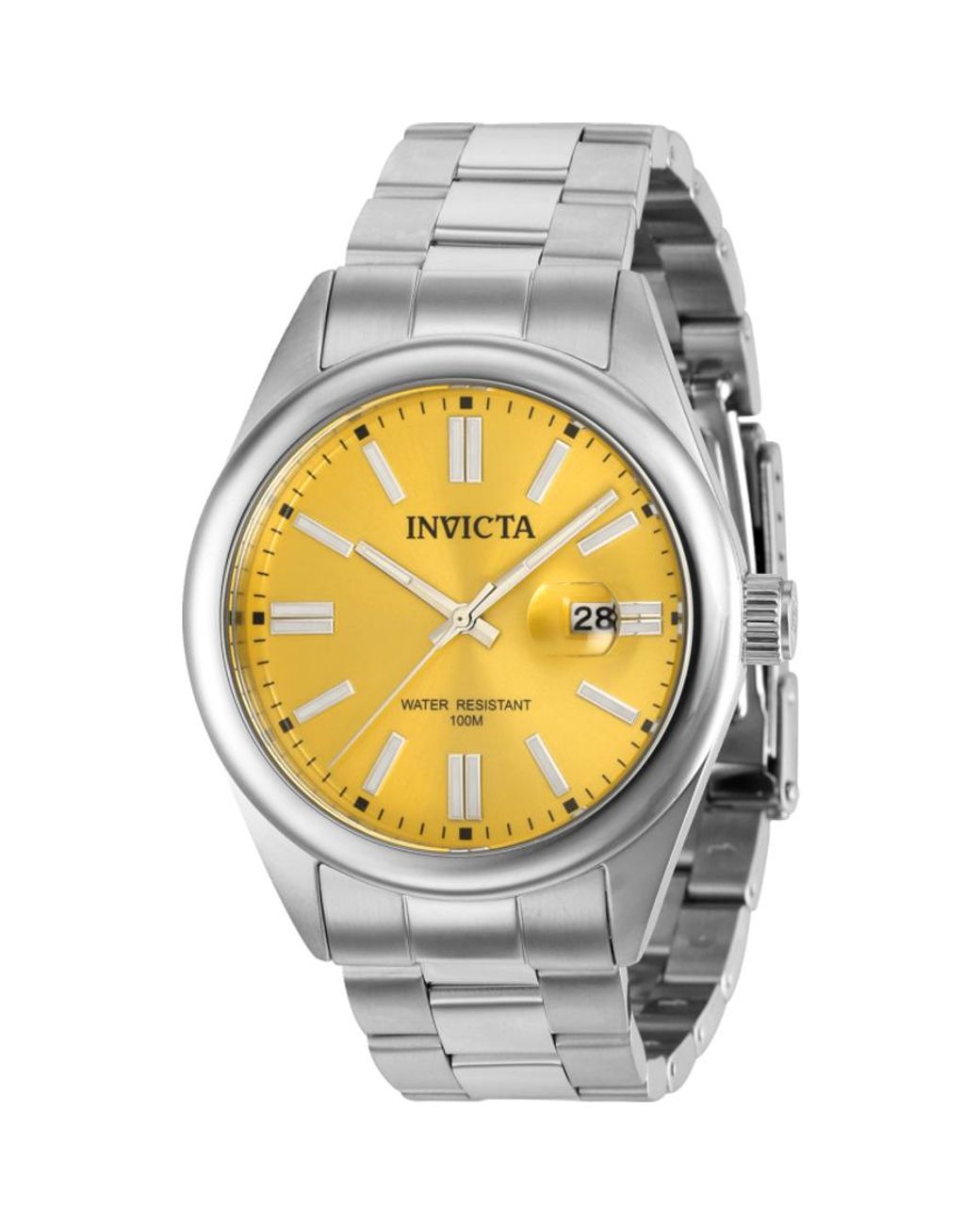 Invicta Pro Diver Quartz Yellow Dial Watch in Metallic for Men | Lyst