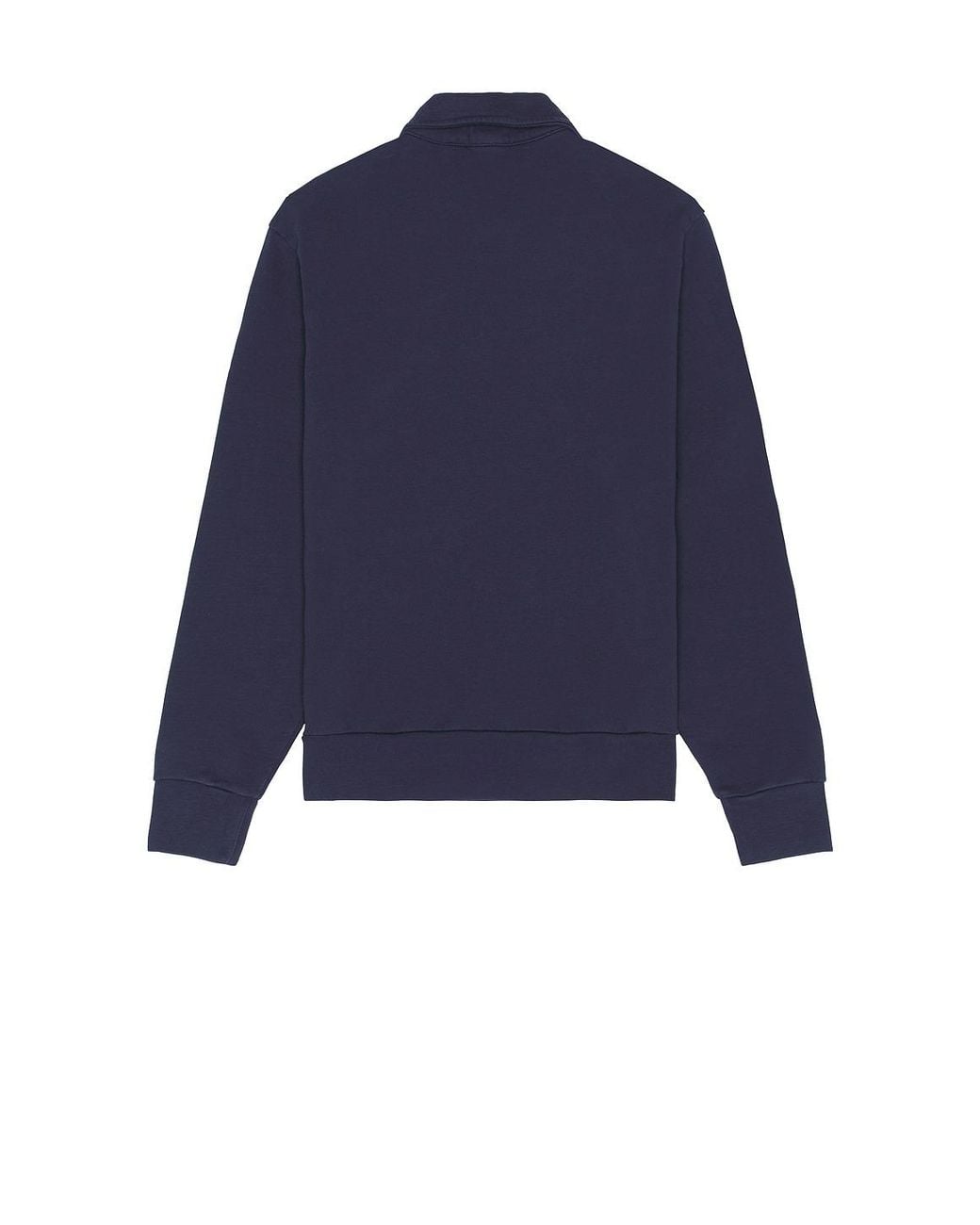 Polo Ralph Lauren Blue Loopback Terry Quarter-Zip Sweatshirt for men