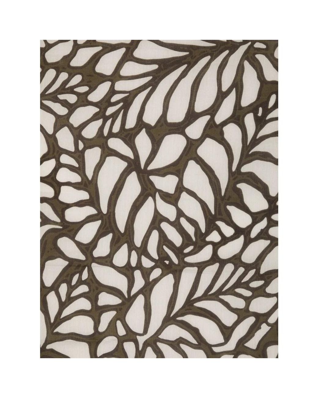 Brunello Cucinelli Black Leaf-Patterned Scarf for men