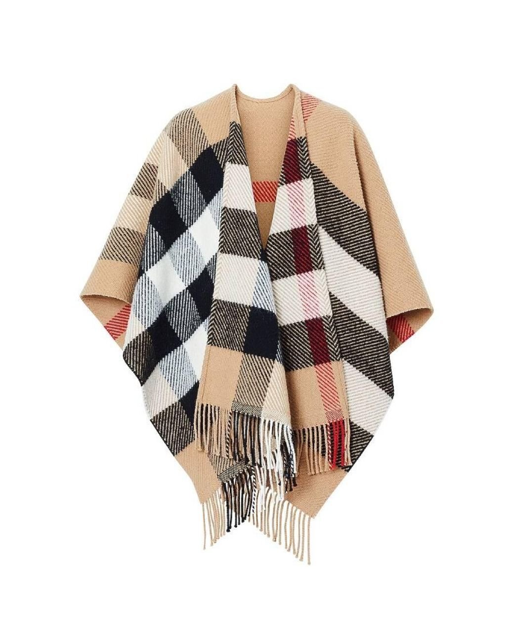 Burberry mega check cape hotsell