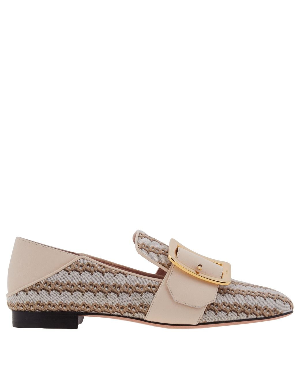 Bally Natural Bell Du Jour Janelle Logo Slippers, Brand Size 35 Us