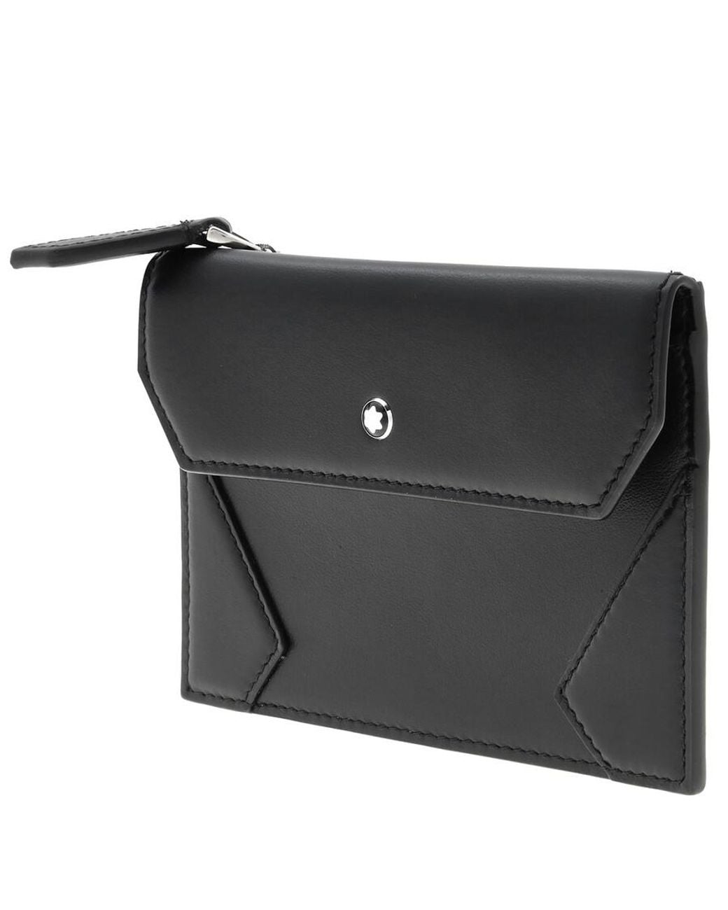 Montblanc Black Meisterstuck Leather Card Holder for men
