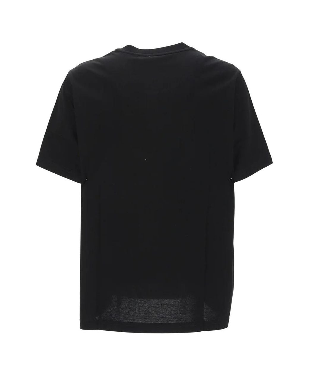 Burberry Black Logo-Print Cotton T-Shirt for men