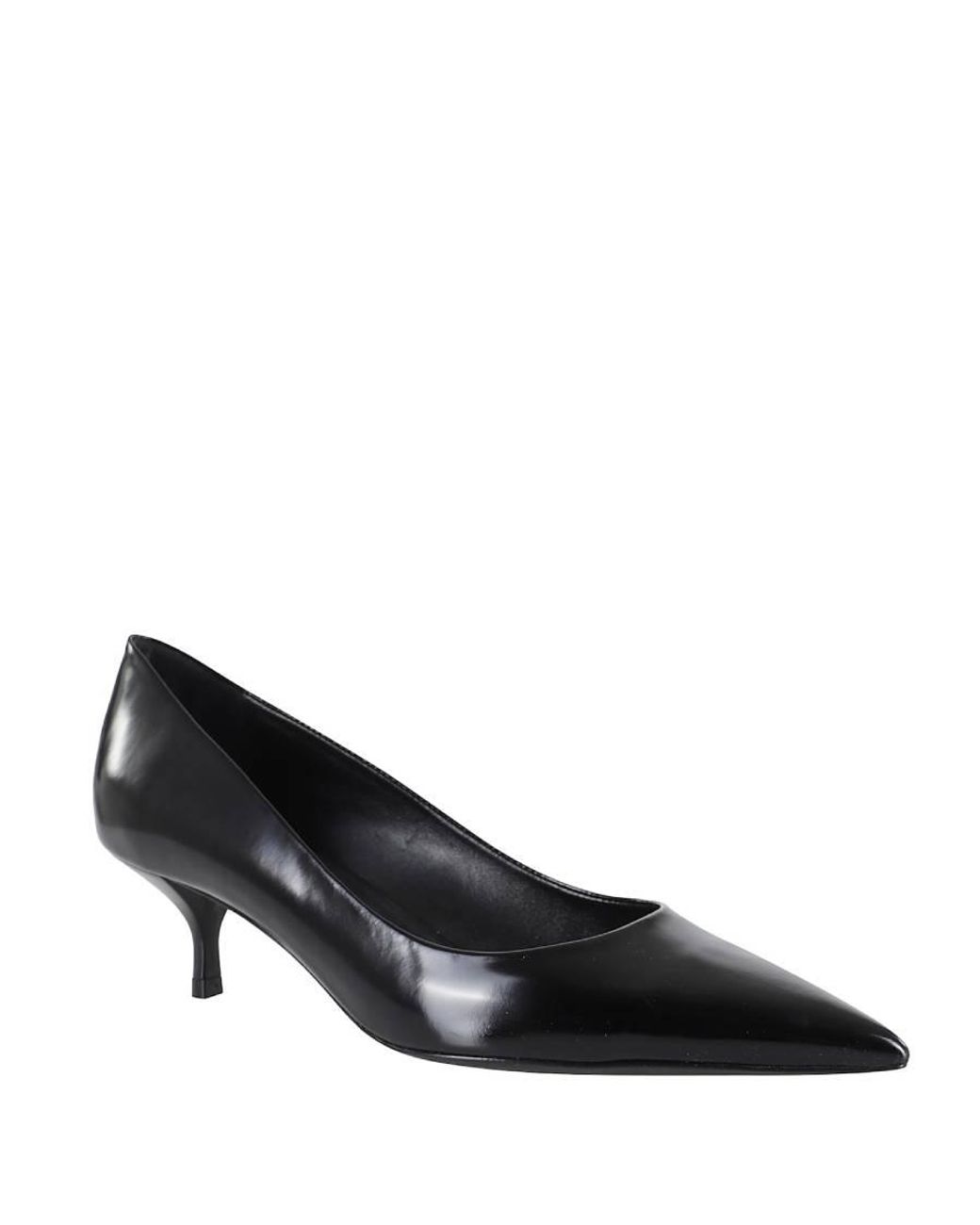 Stuart Weitzman Black Power 50 Leather Pumps, Brand Size 35 Us