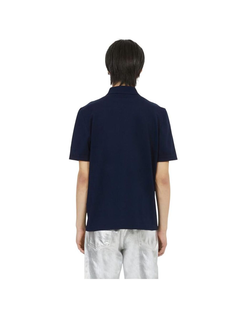 Ferragamo Blue Short Sleeve Polo Shirt for men