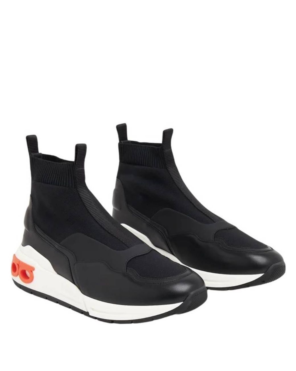 Ferragamo Blue Ferragamo Cosma Gancini Sock Sneakers for men