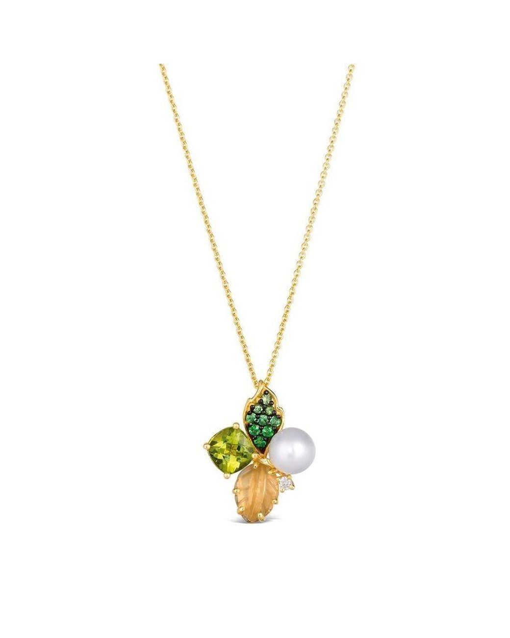 Le Vian Metallic Ladies Apple Peridot Necklaces Set for men