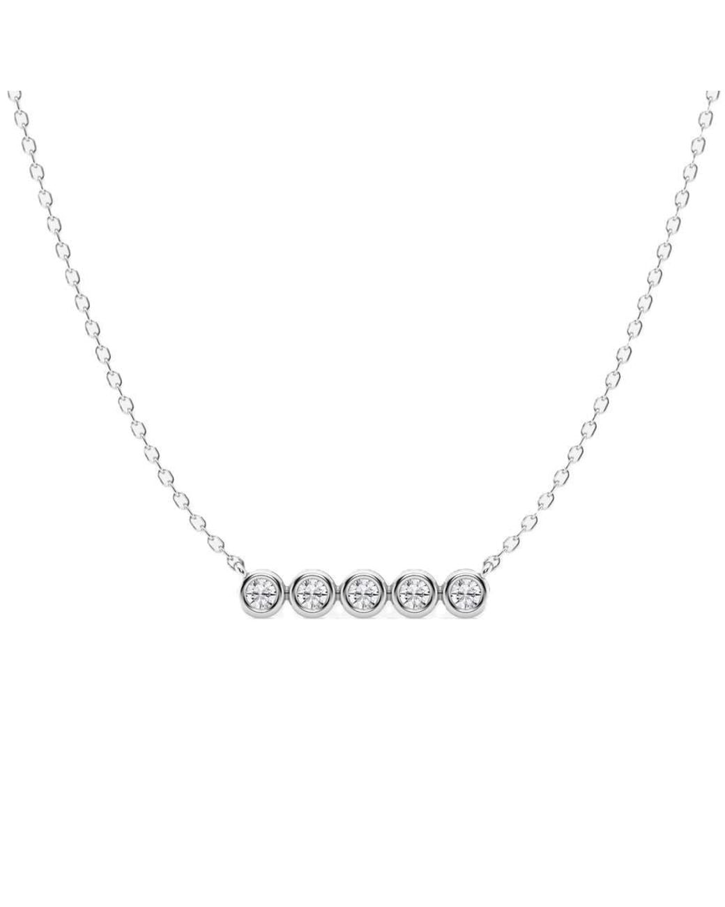 Brilliant Diamond Metallic 1/4 Cttw Round Lab Grown Diamond Pendant for men