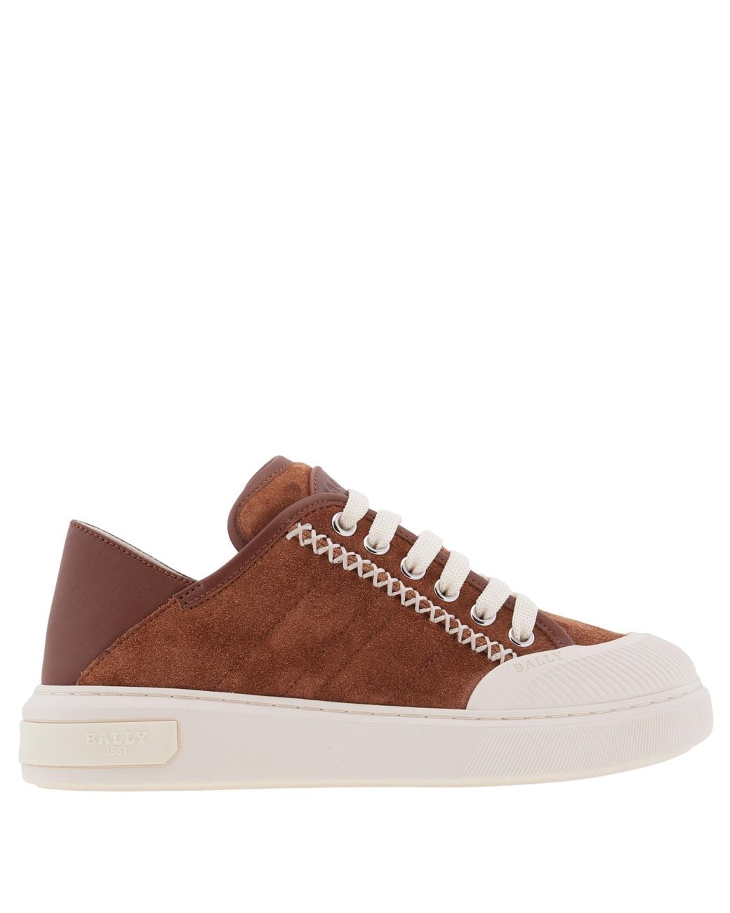 Bally Brown Marily Calf Suede Sneakers, Brand Size 35 Us Size 4.5 for men
