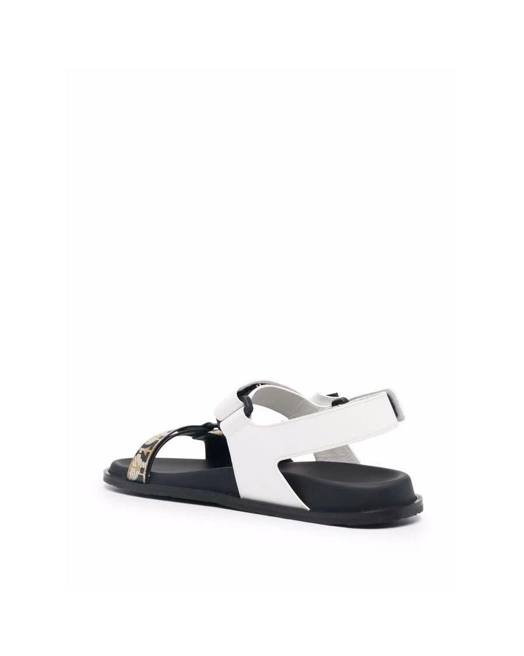 Ferragamo Blue Open Toe Buckled Sandals
