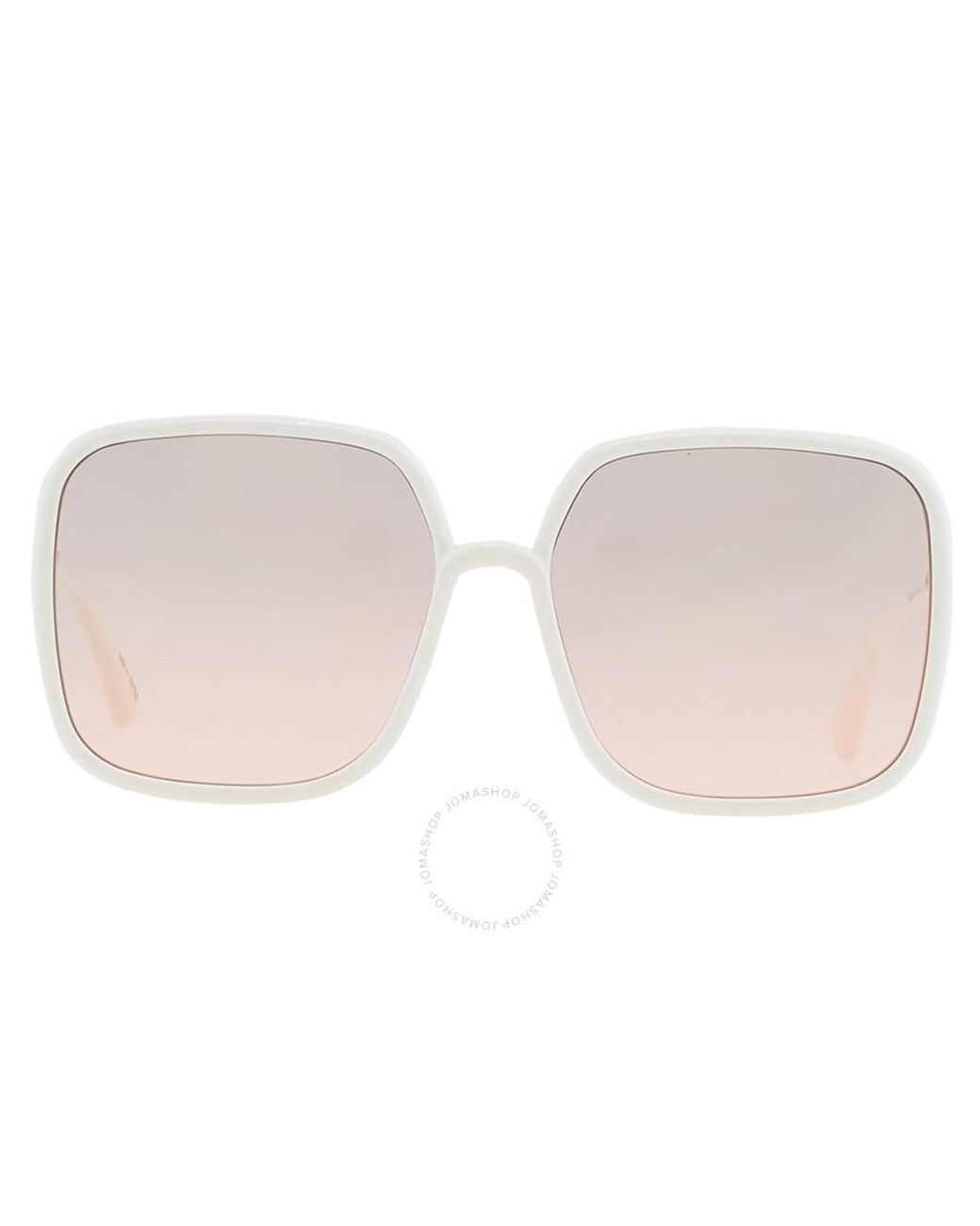 Dior Stellaire Pink Square Sunglasses Cd40006u 25f 59 in White