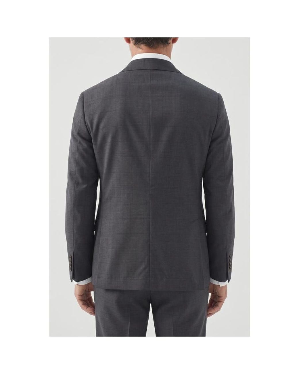 Brunello Cucinelli Gray Dark Wool Blazer, Brand Size 54 (Us for men