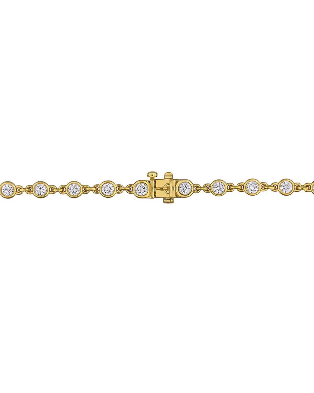 Created Forever Metallic 1 3/5Ct Tw Lab-Grown Diamond Tennis Bracelet for men