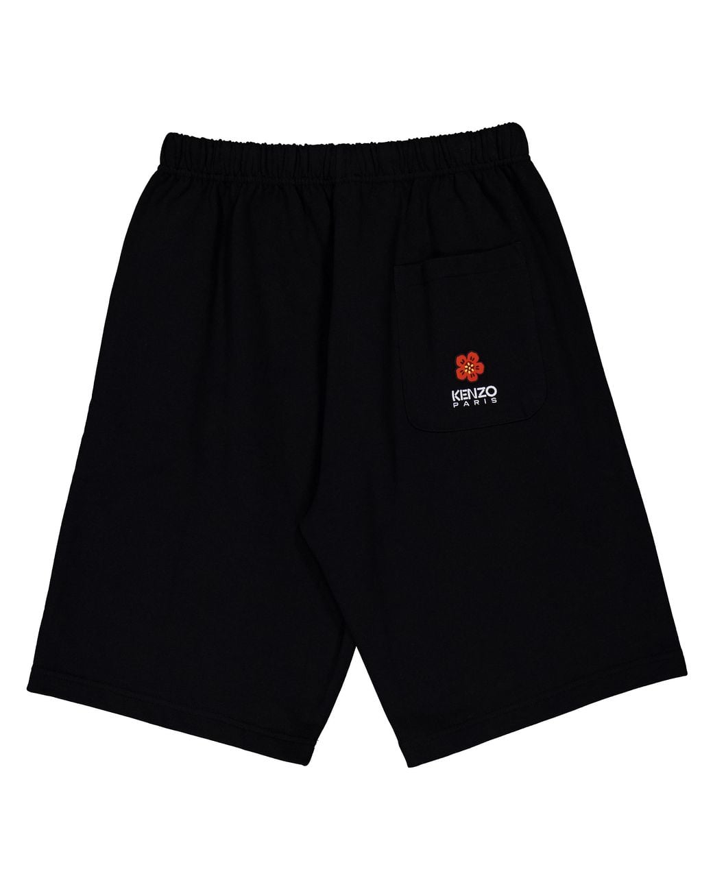 KENZO Black Elasticated Waist Sweat Shorts for men