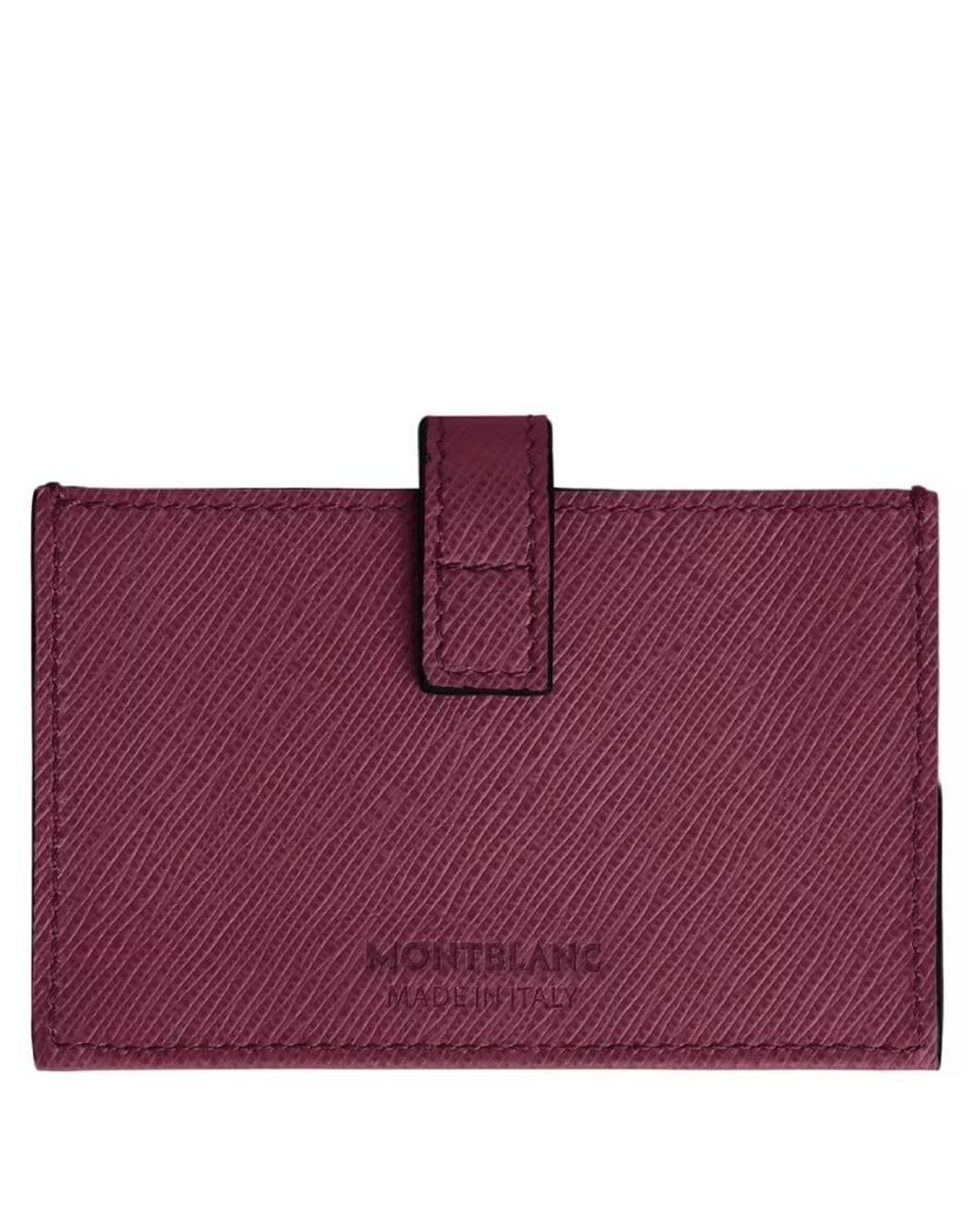Montblanc Purple Sartorial 5Cc Leather Card Holder
