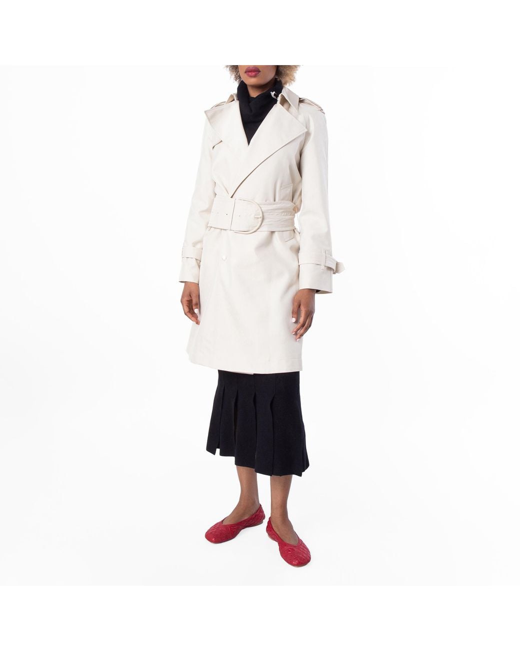 Burberry Natural Lightweight Mid-Length Trench Coat, Brand Size 6 Us for men