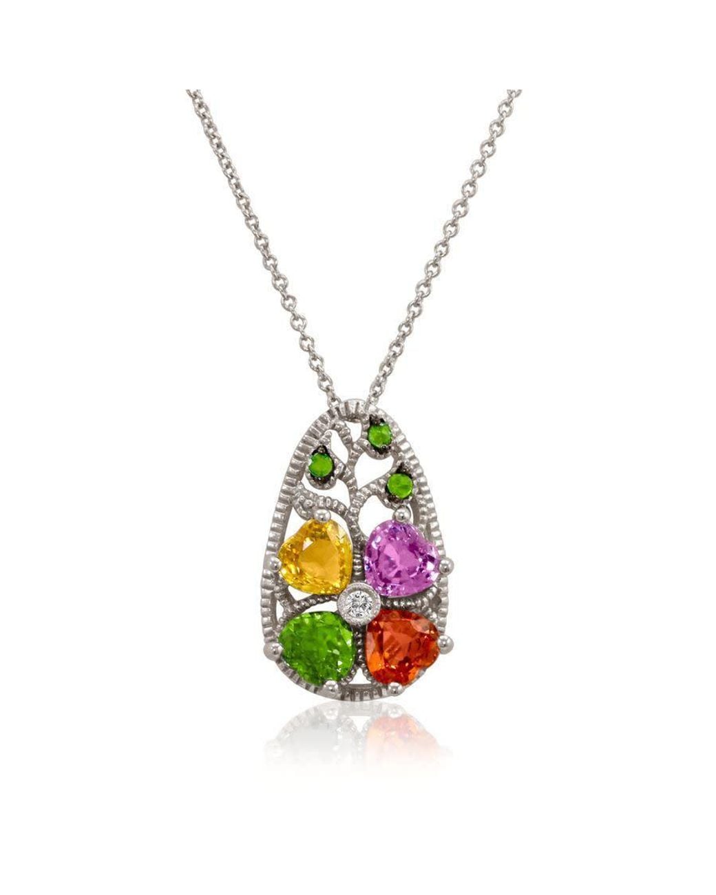 Le Vian White Ladies Flower Nature Necklaces Set for men