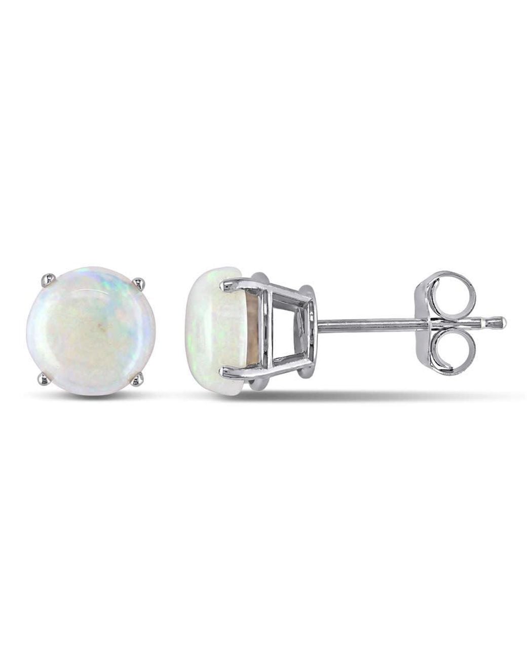Amour Metallic Opal Stud Earrings for men