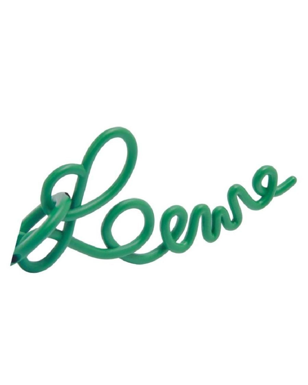 Loewe Green Signature Metal Bag Charm