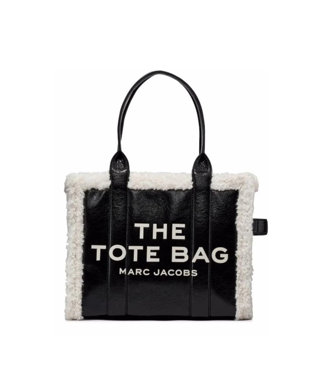 Marc Jacobs Black The Large Tote Crinkle Leather Tote Bag for men