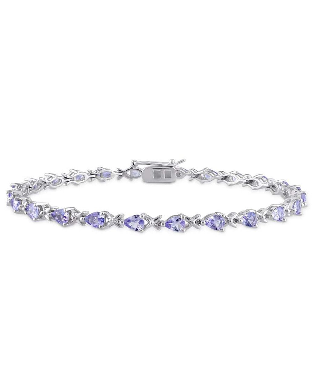 Amour Metallic 4 1/3 Ct Tgw Tanzanite X-Link Bracelet for men