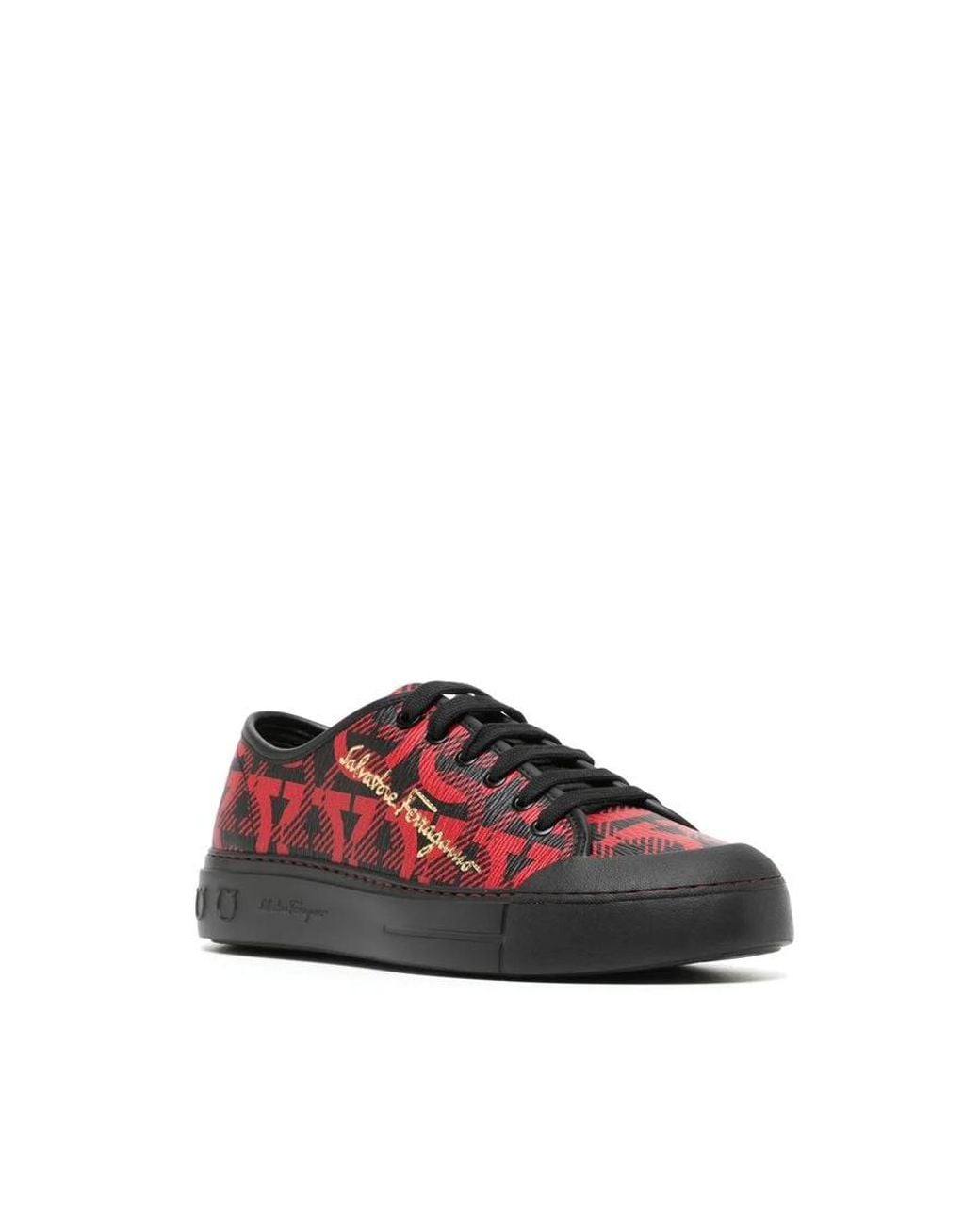 Ferragamo Red Sneakers, Us for men