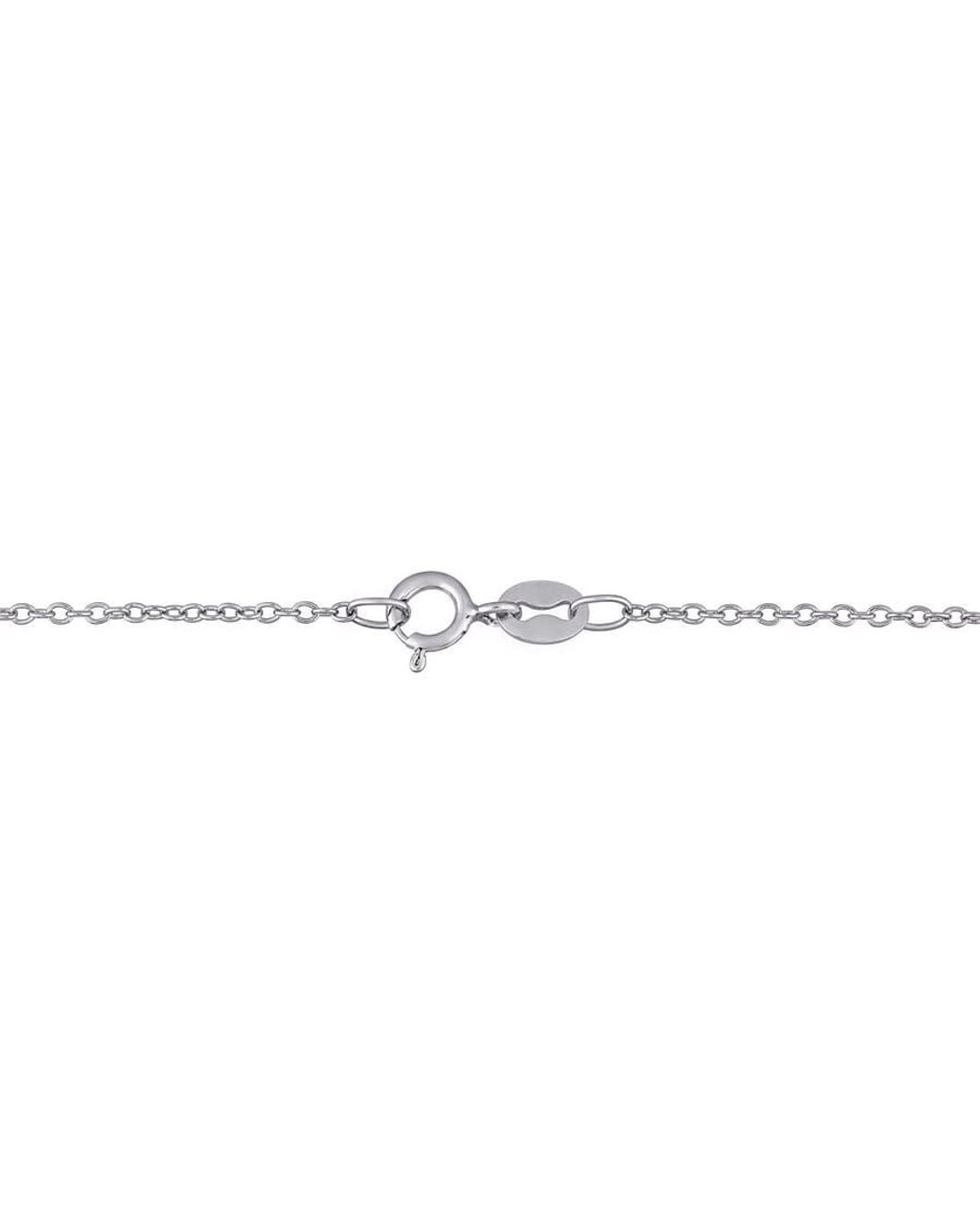 Amour Metallic 1 1/2 Ct Tgw Created And Sapphire Spinel Dog Necklace for men