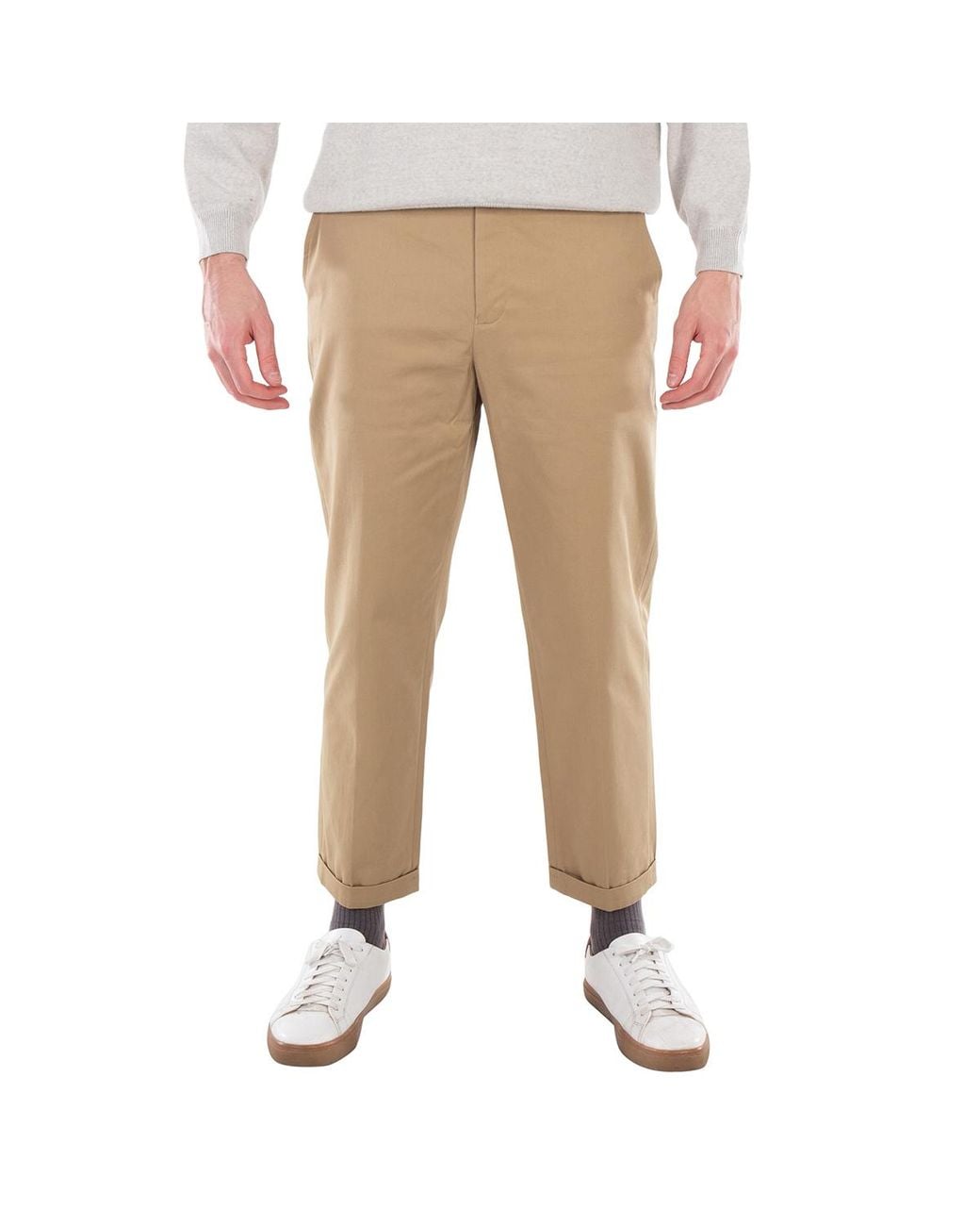 KENZO Natural Straight Leg Cotton Pants, Brand Size 36 (Us for men