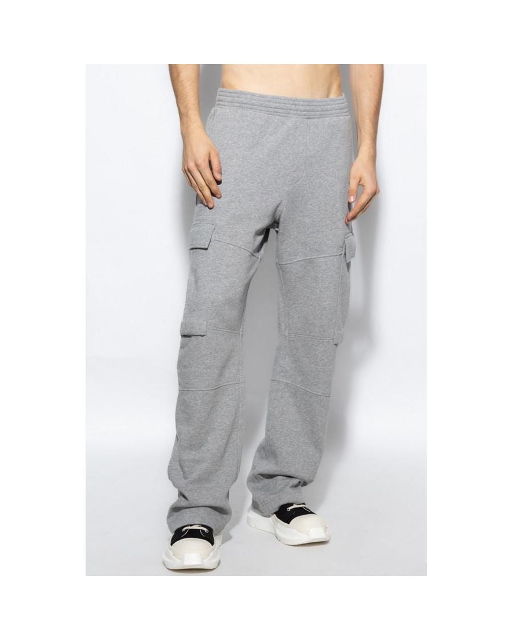 Givenchy Gray Jersey Cargo Pants_Heather for men