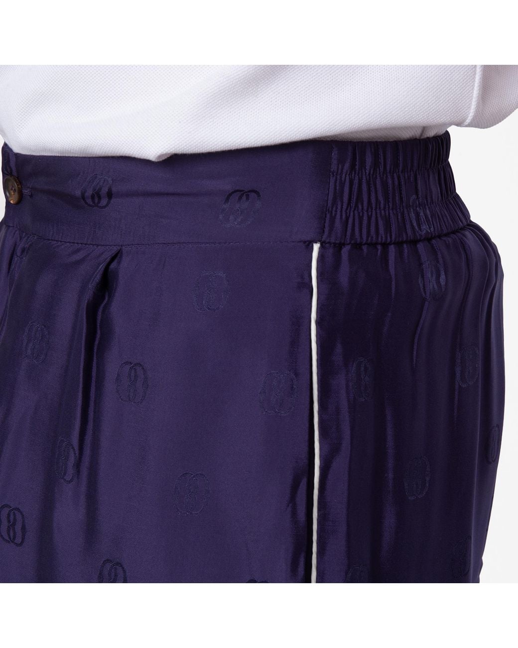 Bally Purple Monogram Jacquard Shorts for men