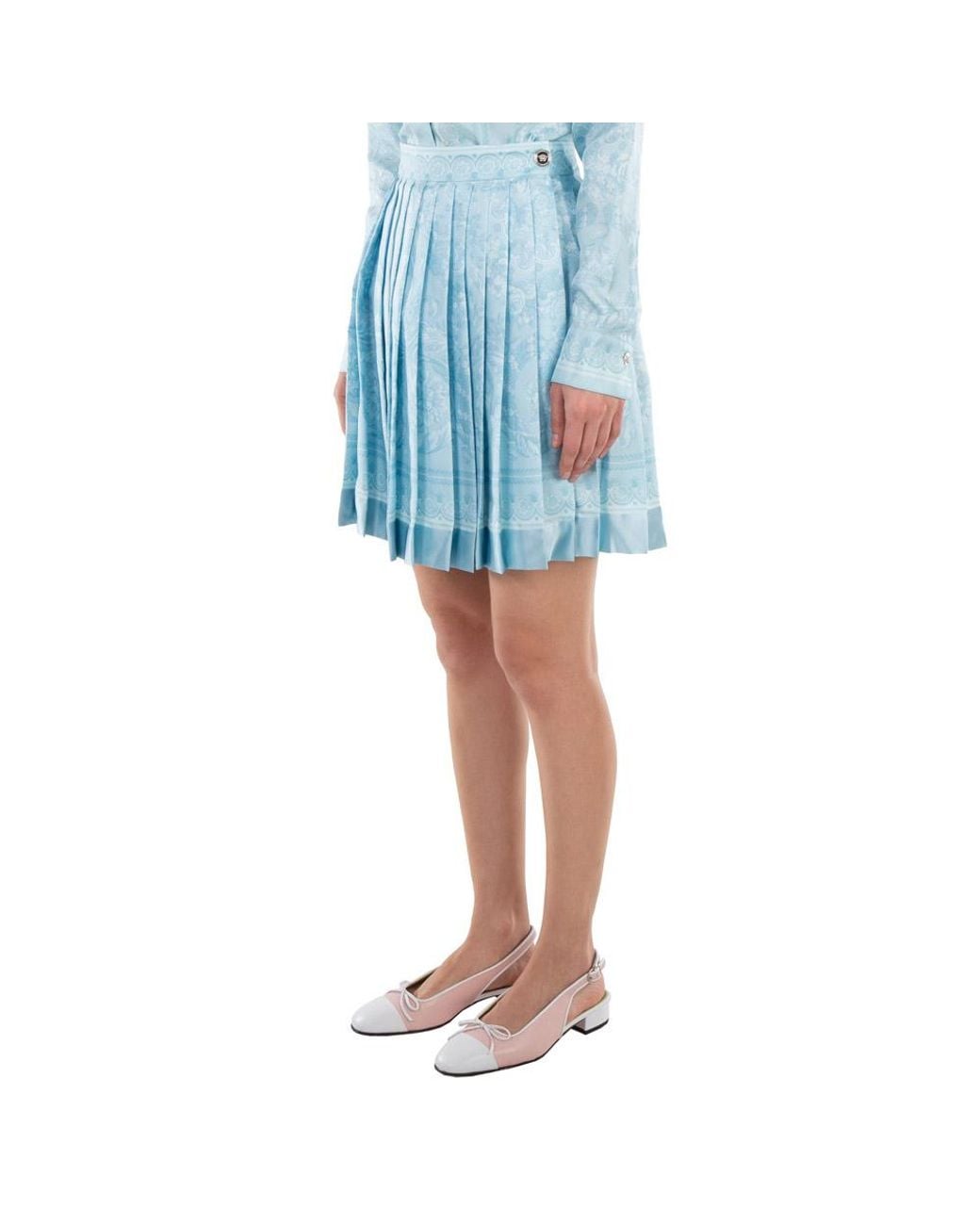Versace Blue Short Skirts