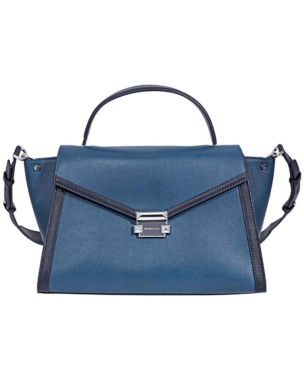 michael kors blue satchel
