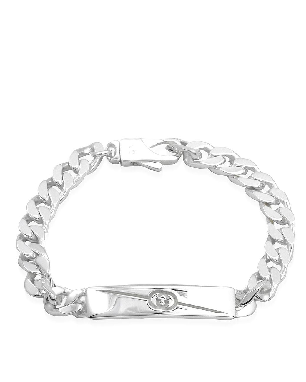 Gucci Metallic Diagonal Interlocking G Bracelet