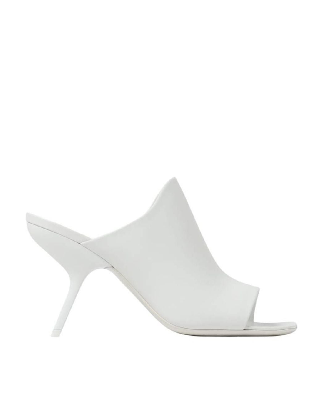 Ferragamo White Era X5 Nappa Leather Mules
