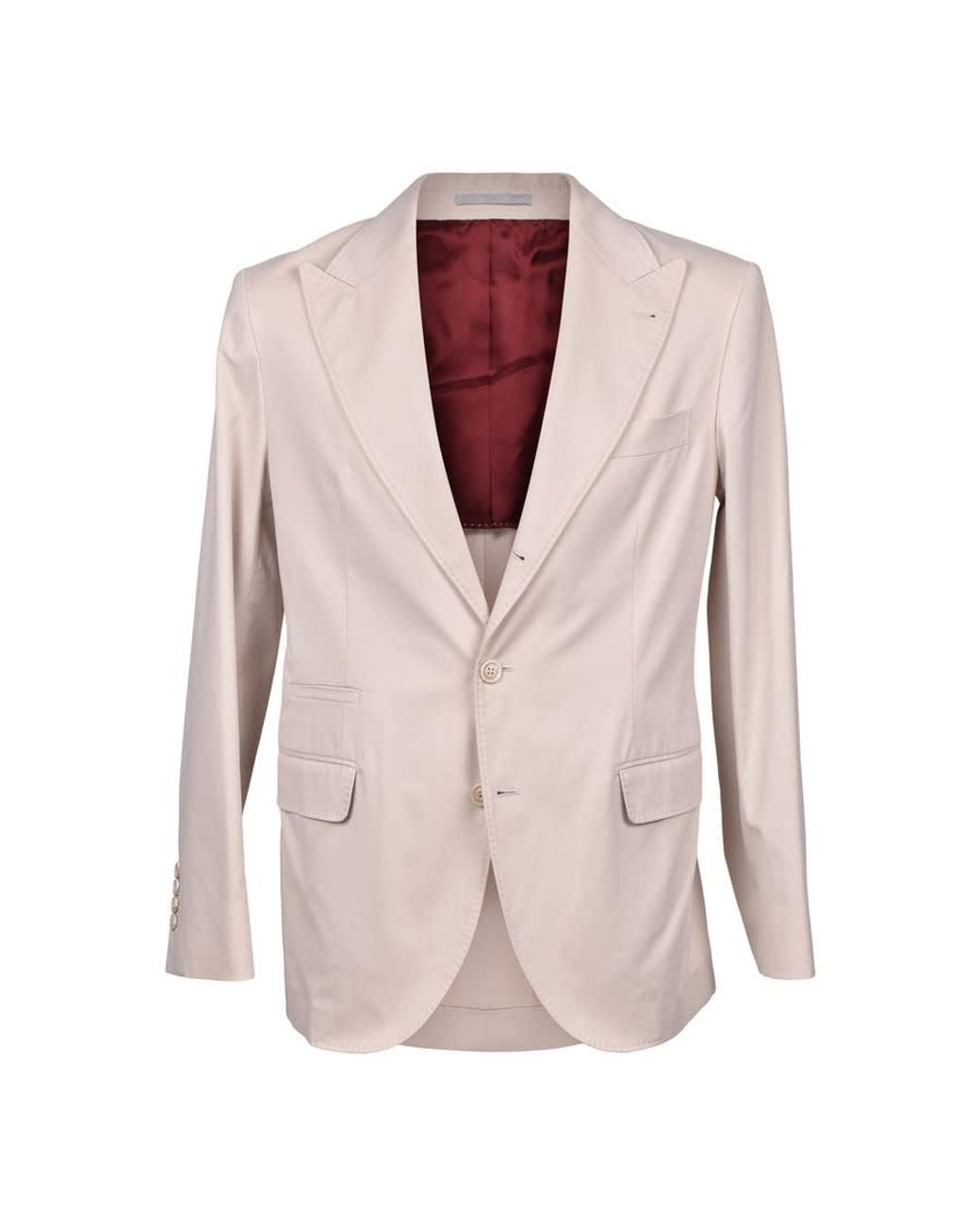Brunello Cucinelli Pink Three-Button Casual Suit, Brand Size 54 (Us for men