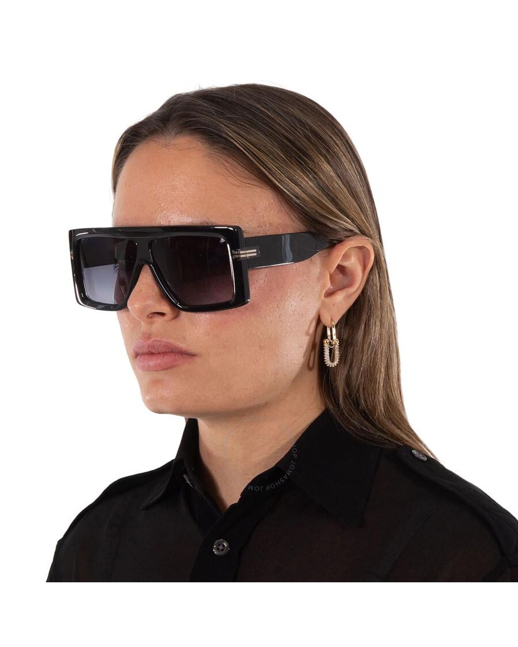 Marc Jacobs Dark Grey Shaded Rectangular Sunglasses Mj 1061