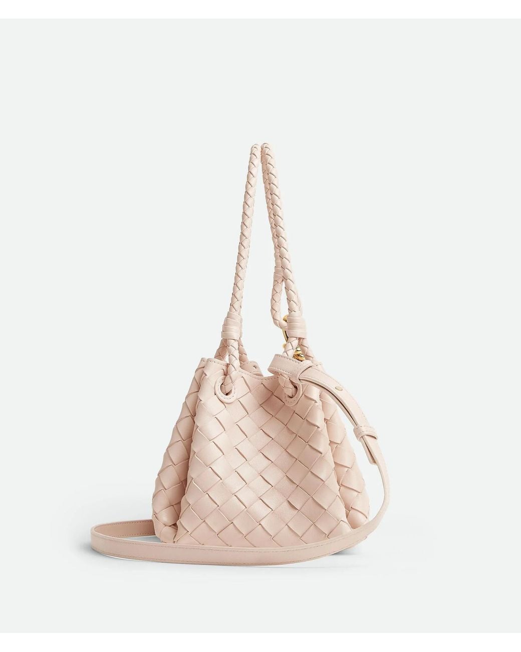 Bottega Veneta Pink Small Parachute Intrecciato Shoulder Bag for men