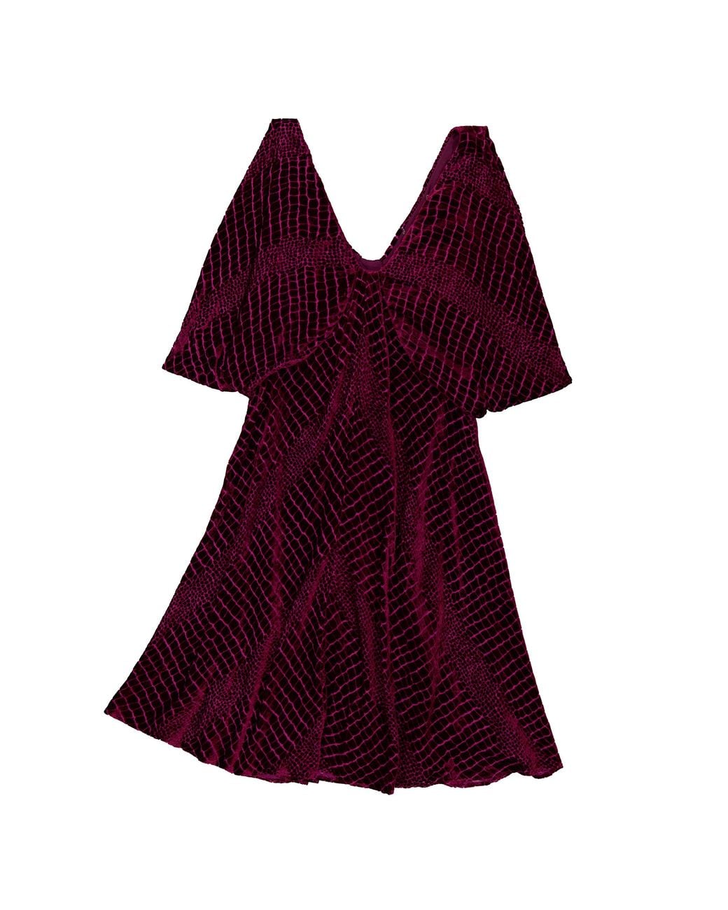 Roberto Cavalli Red Bordeaux V-Neck Mini Dress, Brand Size 38 Us for men
